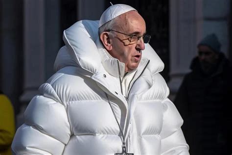 pope wearinga puffer jacket.